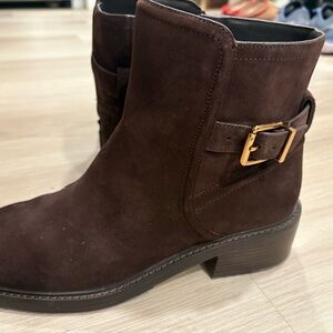 Cole Haan Men's Dark Brown Boots - Cole Haan Brown Leather Ankle Boots – Size 8